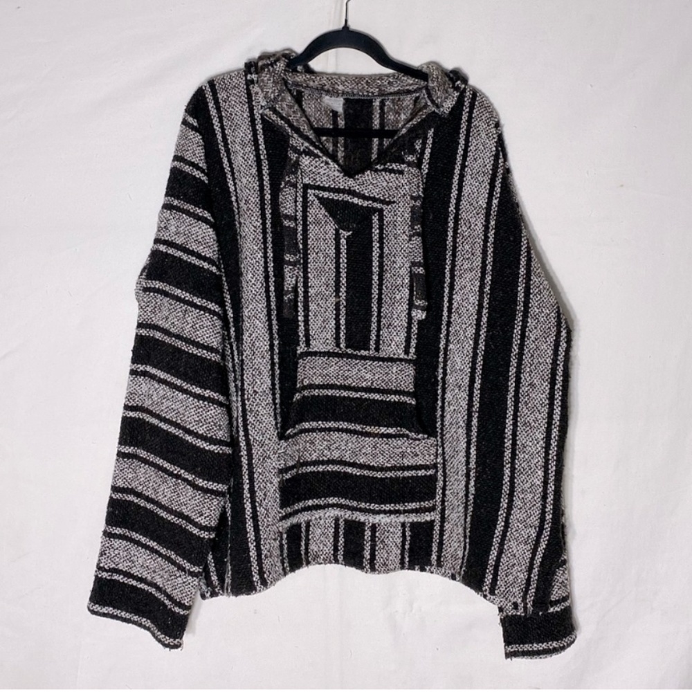 Vintage Brown and White Relaxed Long Sleeve Sweatshirt